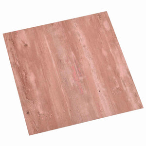 PVC Bodenplatten Rot, 55 Stück, 5,11 m²