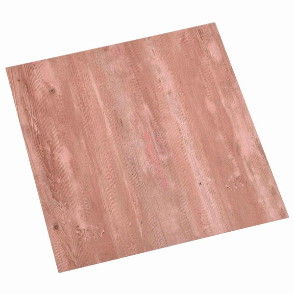 PVC Bodenplatten Rot, 55 Stück, 5,11 m²