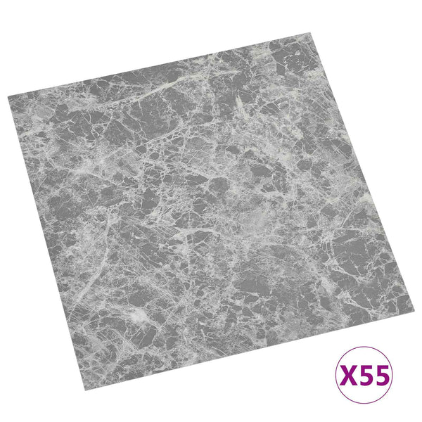 Graue PVC Bodenplanken, 5.11 m², 55 Stück