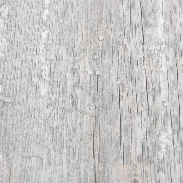 Selbstklebende PVC Bodenplanken Hellgrau/Weiß 5.11m²