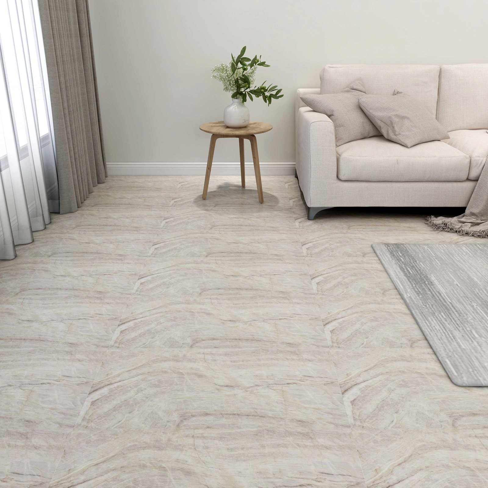 PVC Bodenfliesen Braun Beige 5.11 m²