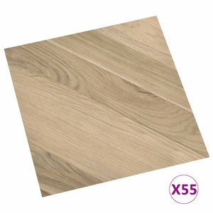 Selbstklebende PVC Bodenplanken Braun 5.11 m²