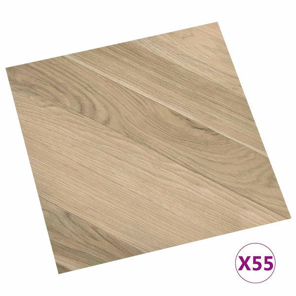 Selbstklebende PVC Bodenplanken Braun 5.11 m²
