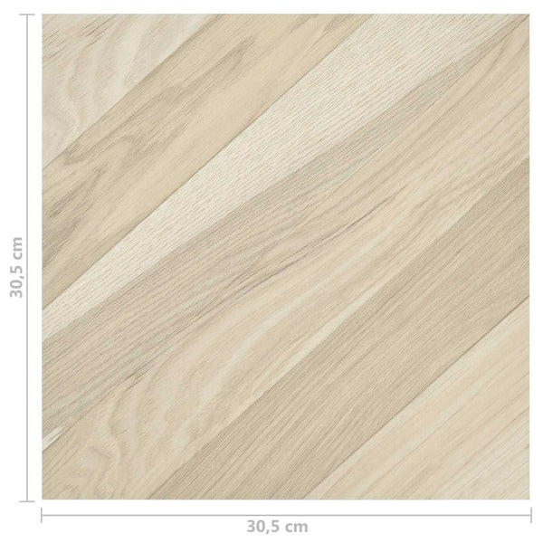Bodenplanken Beige 5.11 m² PVC Selbstklebend