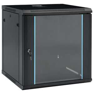 vidaXL Armoire réseau murale 12U 19" IP20 600x600x640 mm