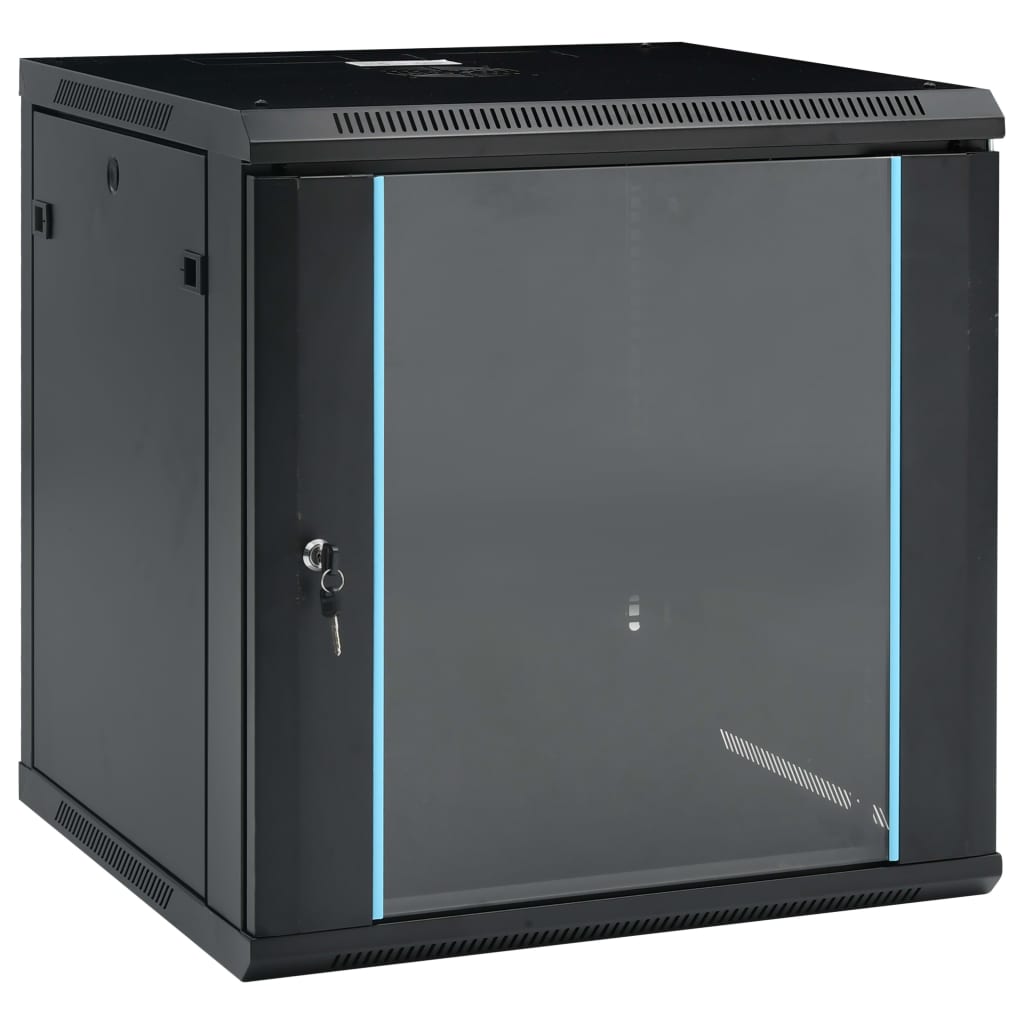 vidaXL Armoire réseau murale 12U 19" IP20 600x600x640 mm