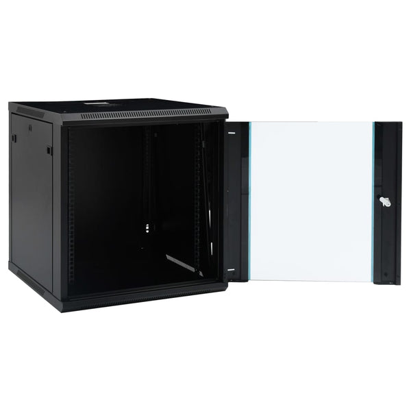 vidaXL Armoire réseau murale 12U 19" IP20 600x600x640 mm