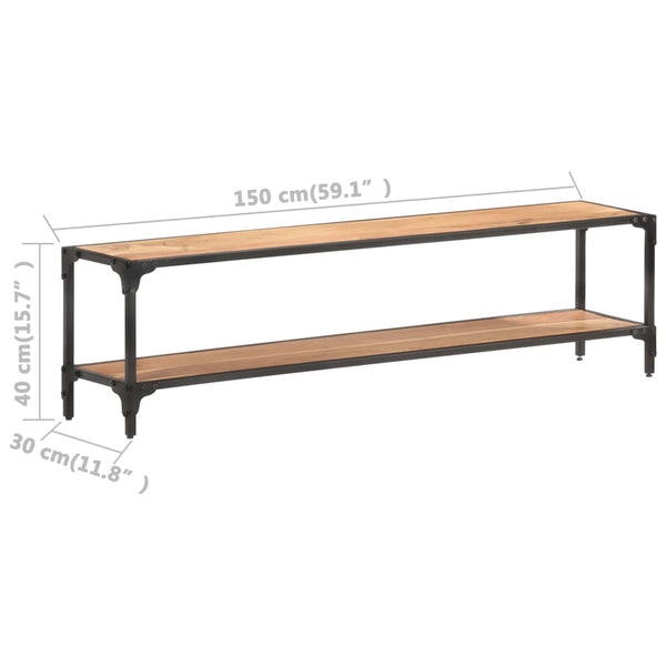 TV-Schrank Akazie Massivholz 150 cm