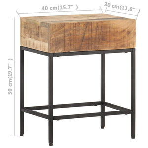 Beistelltisch Mango Massivholz 40x30x50 cm