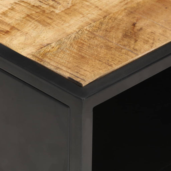 Couchtisch Mangoholz mit Tür 90x55 cm
