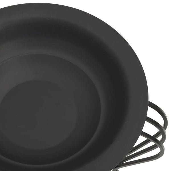 vidaXL Brasero avec tisonnier 49 cm acier