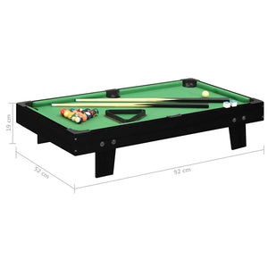 Mini Billardtisch - 3ft Schwarz & Grün