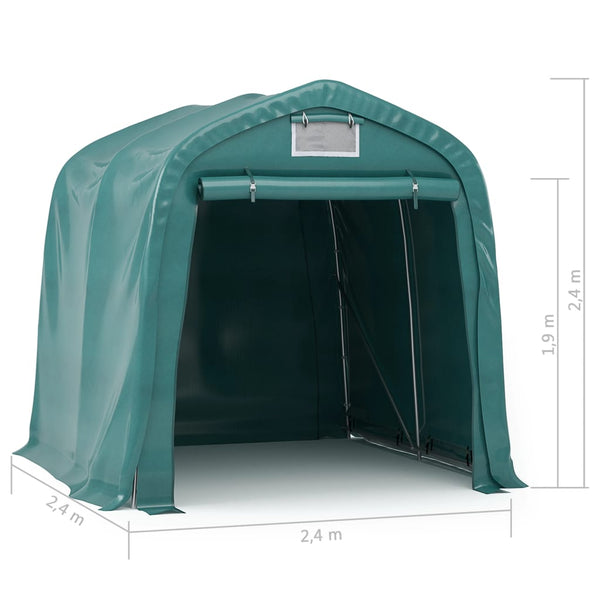 Garagenzelt PVC 2,4x2,4 m Grün