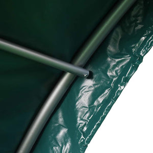 vidaXL Abri de pâturage en PVC 3,7x3,7 m Vert