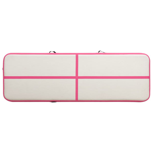 Aufblasbare Gymnastikmatte 300x100 Rosa