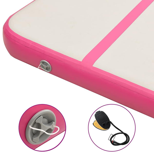 Aufblasbare Gymnastikmatte 300x100 Rosa