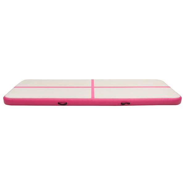 Aufblasbare Gymnastikmatte 400x100x15 cm Rosa