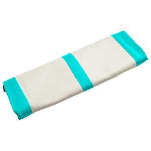 Aufblasbare Gymnastikmatte mit Pumpe Grün 500x100x15 cm