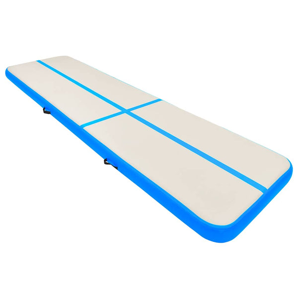 Aufblasbare Gymnastikmatte 600x100x15cm mit Pumpe