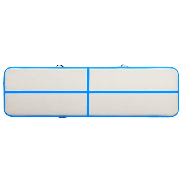 Aufblasbare Gymnastikmatte 600x100x15cm mit Pumpe