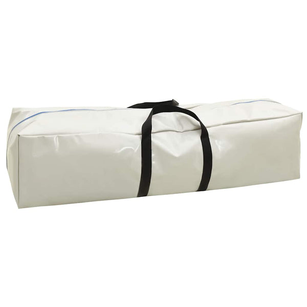 Aufblasbare Gymnastikmatte mit Pumpe 500x100x20 cm Blau