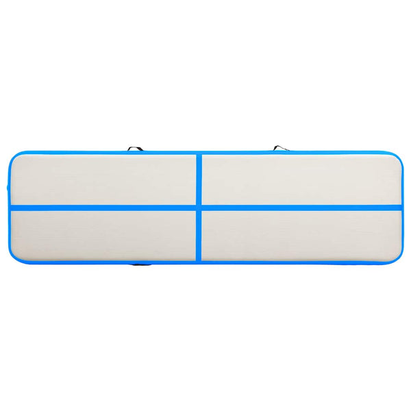 Aufblasbare Gymnastikmatte mit Pumpe 600x100x20cm