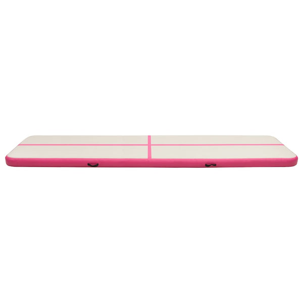 Aufblasbare Gymnastikmatte 800x100x20 cm Rosa