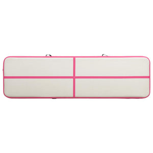 Aufblasbare Gymnastikmatte 800x100x20 cm Rosa