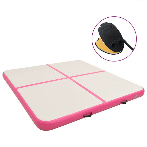 Aufblasbare Gymnastikmatte 200x200 Rosa