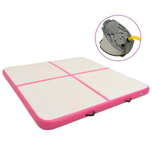 Aufblasbare Gymnastikmatte 200x200x15cm Rosa