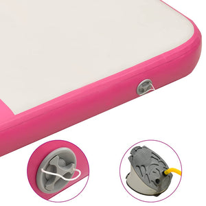 Aufblasbare Gymnastikmatte 200x200x15cm Rosa