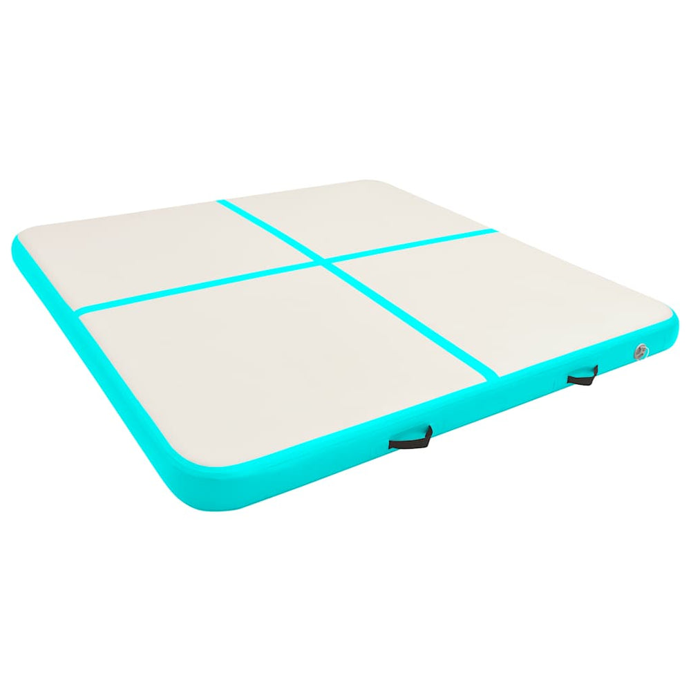 Aufblasbare Gymnastikmatte 200x200 Grün