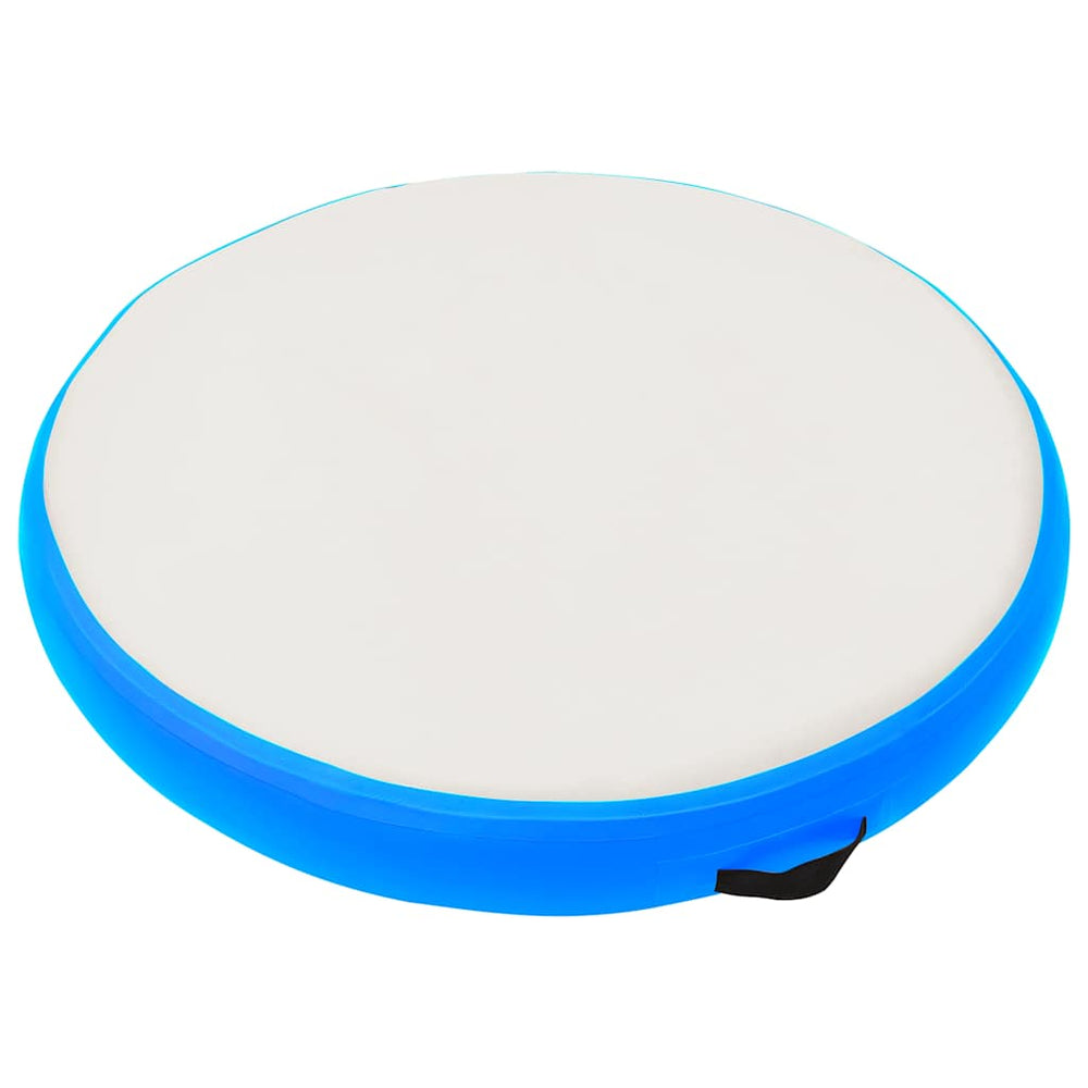 Aufblasbare Gymnastikmatte 100x100x10 cm - Blau