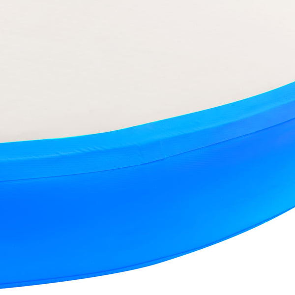 Aufblasbare Gymnastikmatte 100x100x10 cm - Blau