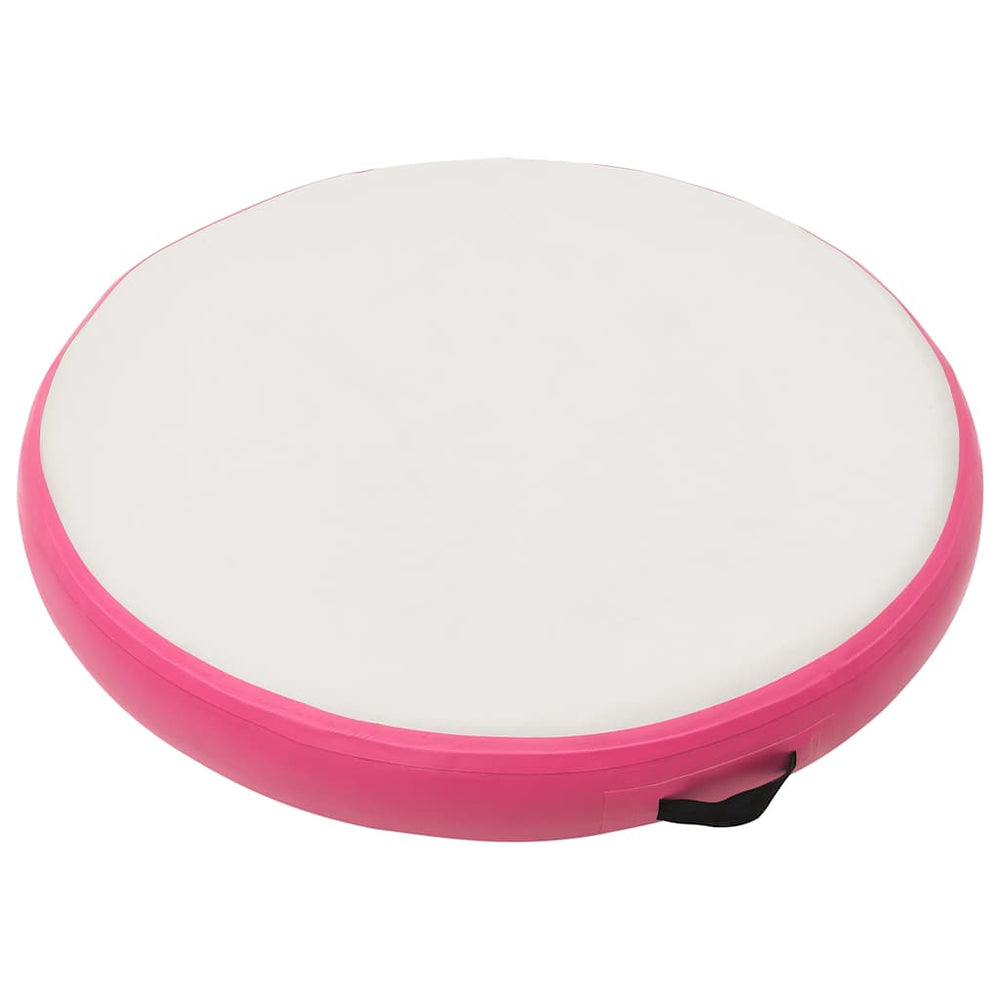 Aufblasbare Gymnastikmatte 100x100cm - Rosa