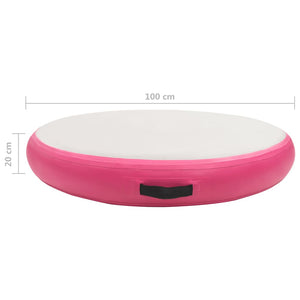 Aufblasbare Gymnastikmatte 100x100x20cm Rosa