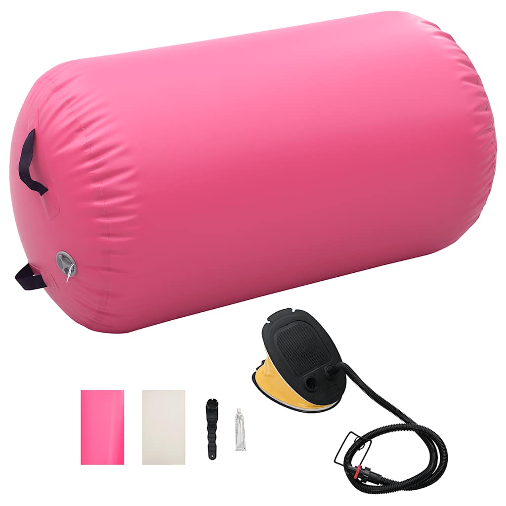 Aufblasbare Gymnastikrolle 100x60 cm Rosa