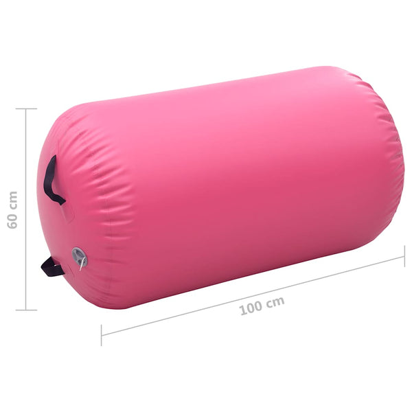 Aufblasbare Gymnastikrolle 100x60 cm Rosa