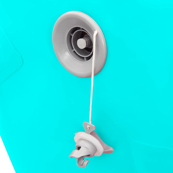 Aufblasbare Gymnastikrolle mit Pumpe - 100x60 cm Grün