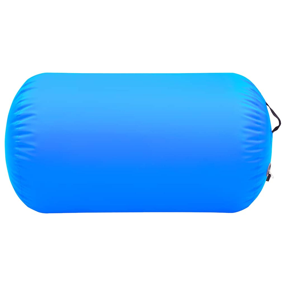 vidaXL Inflatable Gymnastics Air Roll with Pump 100x60 cm PVC Blue