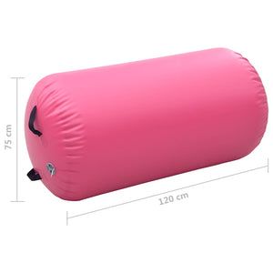Aufblasbare Gymnastikrolle 120x75 cm Rosa
