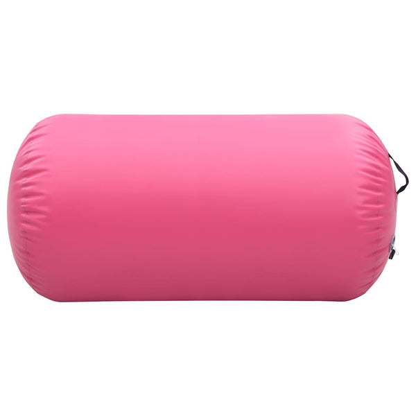 Aufblasbare Gymnastikrolle 120x75 cm Rosa