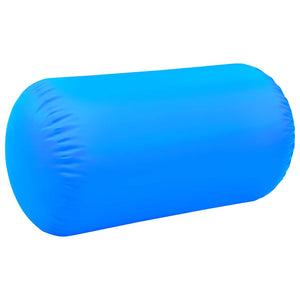 Aufblasbare Gymnastikrolle mit Pumpe Blau 120x75 cm