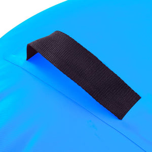 Aufblasbare Gymnastikrolle mit Pumpe 120x90 cm Blau