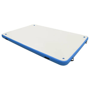 Aufblasbare Schwimmmatte 300x150cm Blau/Weiß