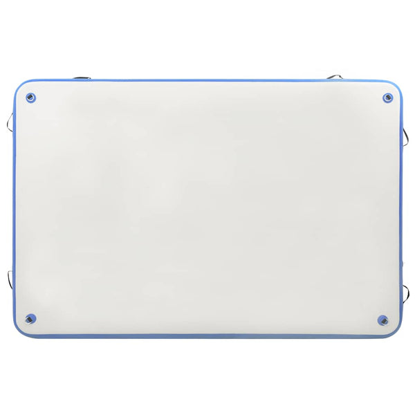Aufblasbare Schwimmmatte 300x150cm Blau/Weiß