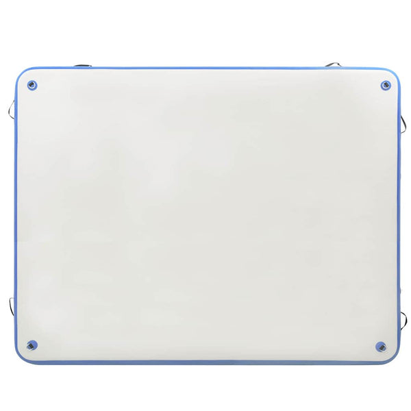 Aufblasbare Schwimminsel 300x300cm - Blau & Weiß