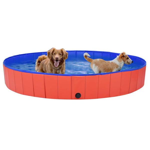 Faltbarer Hunde Pool 200x30 cm - Rot