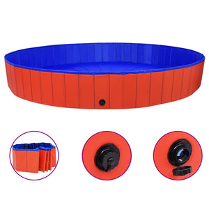 Faltbarer Hunde Pool 300x40 cm Rot