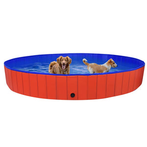 Faltbarer Hunde Pool 300x40 cm Rot